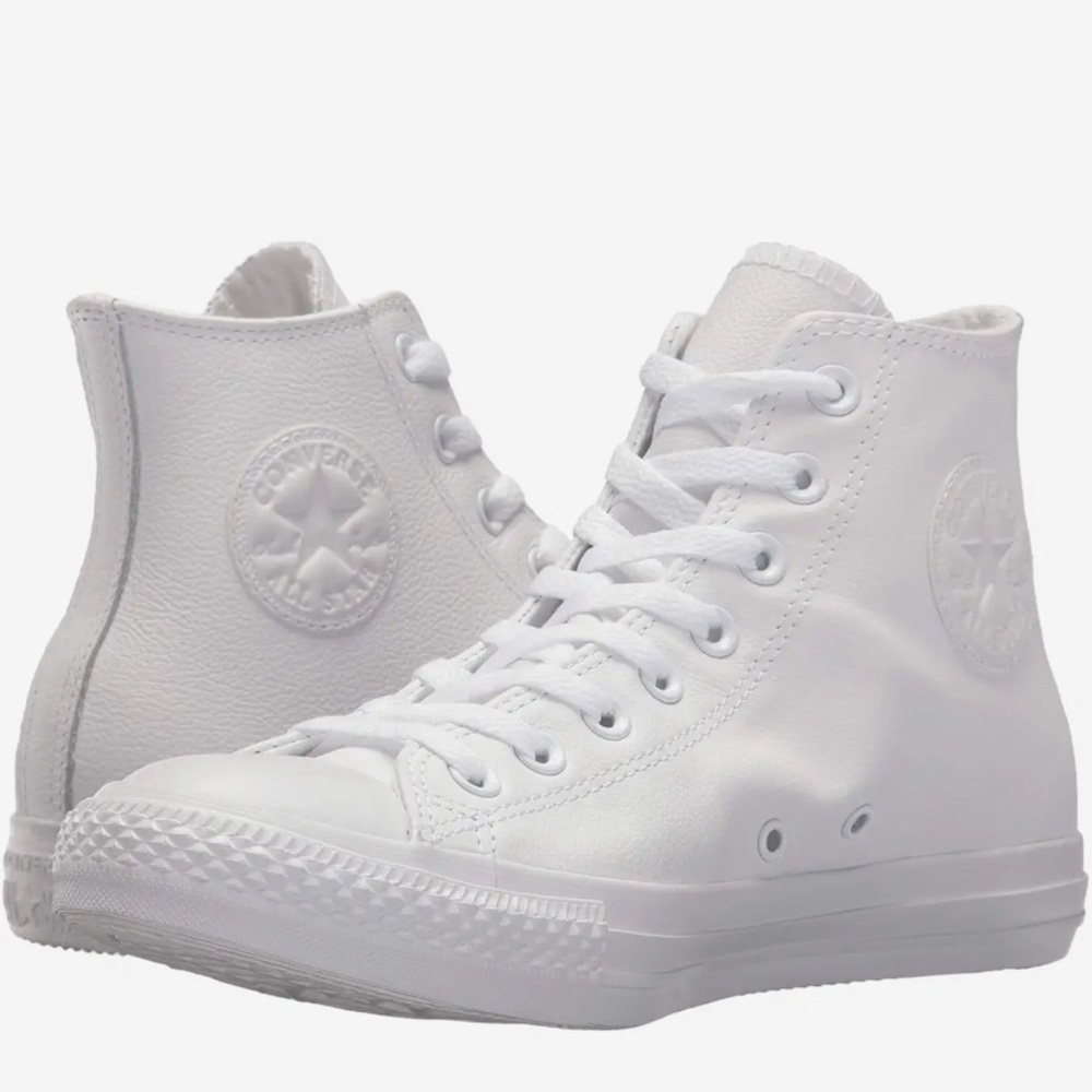 Converse Chuck Taylor HighTop Sneakers White Monochrome Unisex Men 7.5 Women 9.5